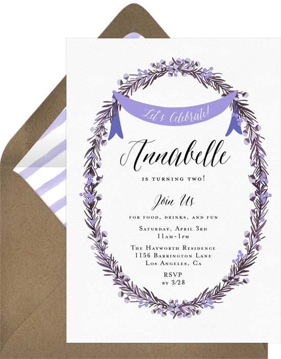 Invitations Greenvelope Com Invitation - Envelope (550x701), Png Download