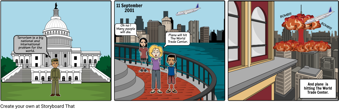 Terrorism - Cartoon (1164x385), Png Download