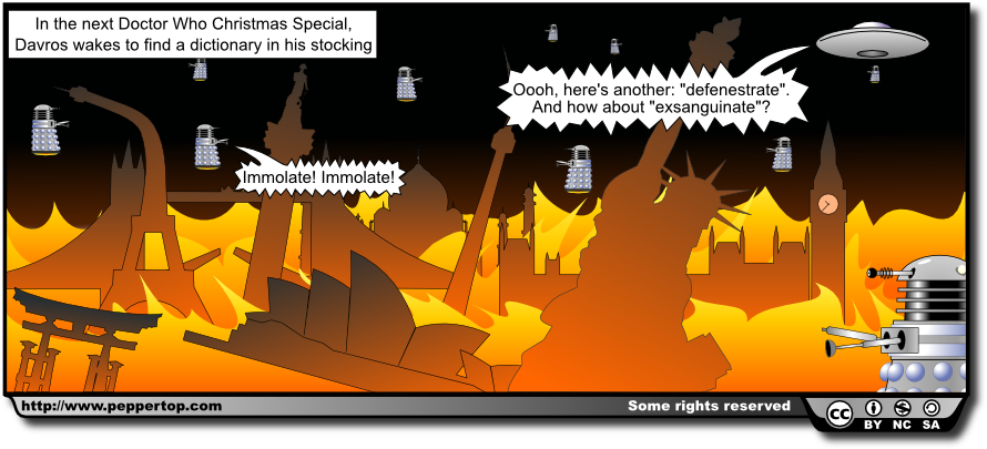 900 X 417 1 - Dalek New Year (900x417), Png Download