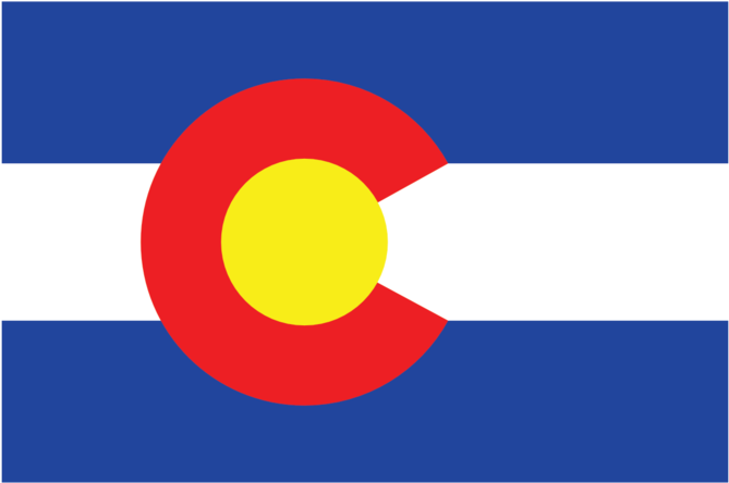 Colorado Flag Png - Colorado State Flag (1000x833), Png Download