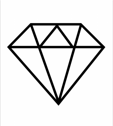 Drawn Diamonds Simple - Engagement Ring Svg (640x480), Png Download