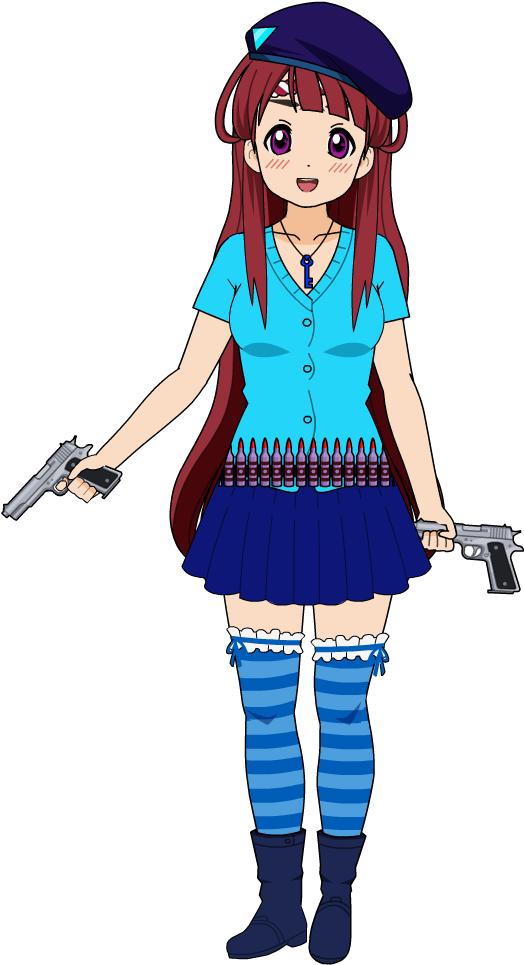 Junko Ozake - 尾鮭純己 - Cartoon (555x995), Png Download