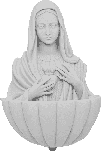Stoup With Madonna 3,1×5,1 In - Statue (1024x768), Png Download
