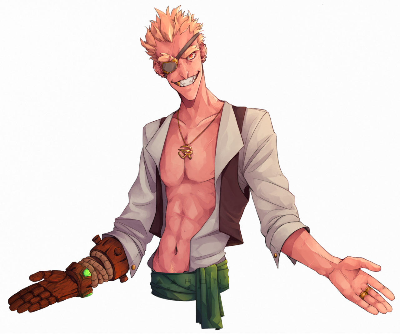 Aaron Junkrat And Roadhog, Jamison Fawkes, Overwatch, - Cartoon (1280x1071), Png Download