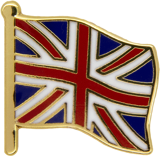 Britain Flag Pin, Gold - Emblem (600x600), Png Download