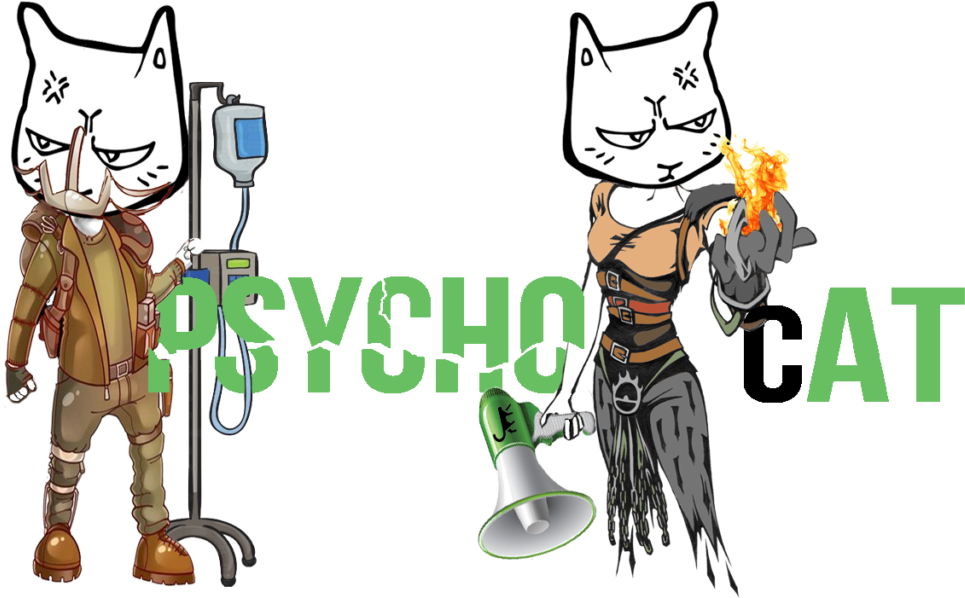 Svg Transparent Psychocat Iwhyc - Cartoon (1024x597), Png Download