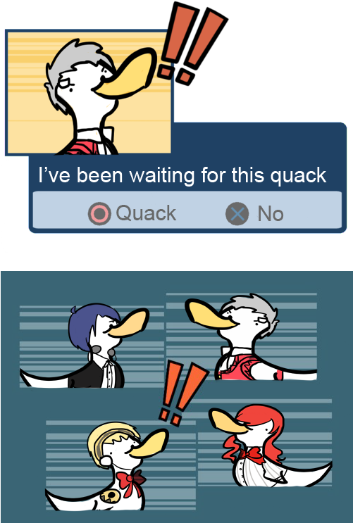 Ducks Persona 3 Minato Aigis Akihiko Quack Mitsuru - Persona 3 Akihiko Meme (500x800), Png Download