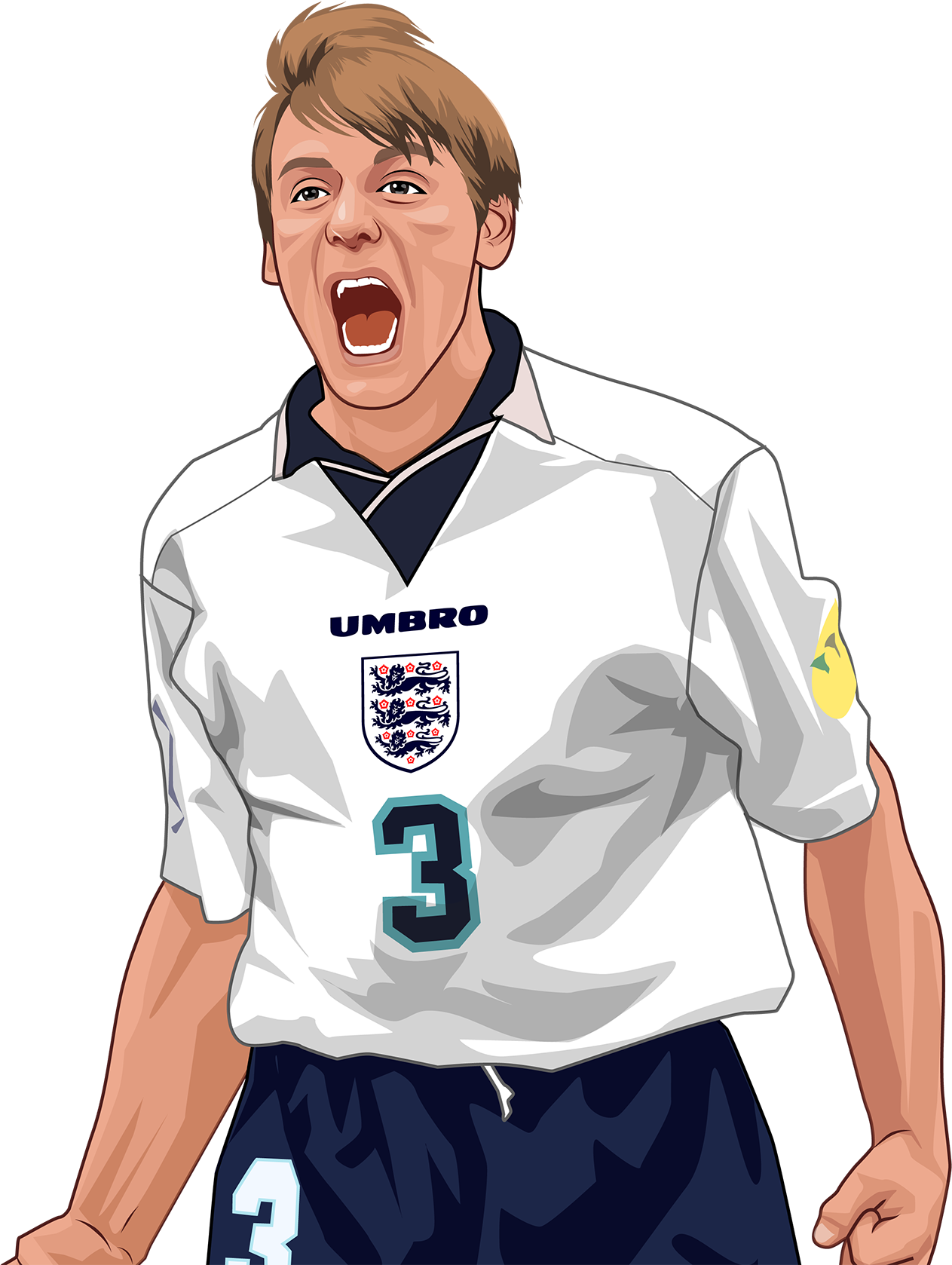 Psycho - England Football (1273x1800), Png Download