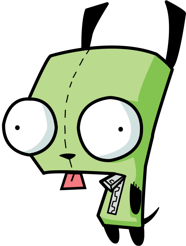 ~~[avatars]forum Enhancer Kit By Worre~~ - Gir Invader Zim Drawing (771x1024), Png Download