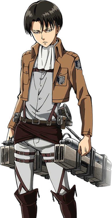 Shingeki No Kyojin Transparent Official Art Images - Levi Ackerman Official Art (490x750), Png Download