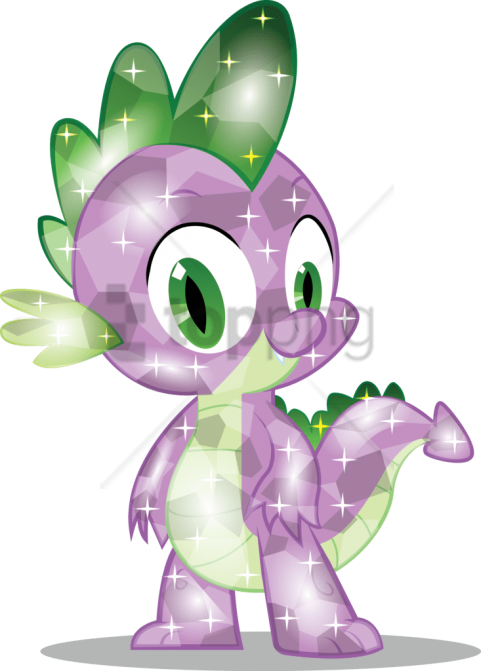 Free Png Download My Little Pony Crystal Spike Png - Spike (481x671), Png Download