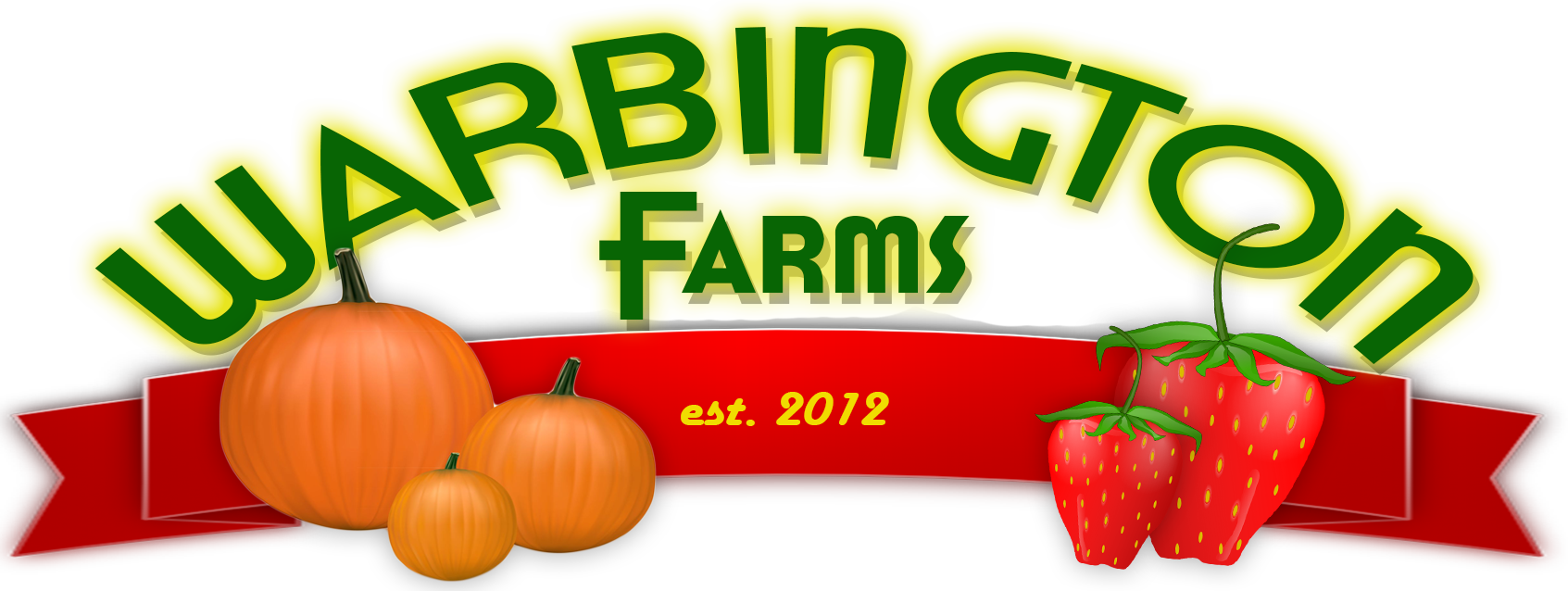 Warbington Farms - Pumpkin (1693x638), Png Download