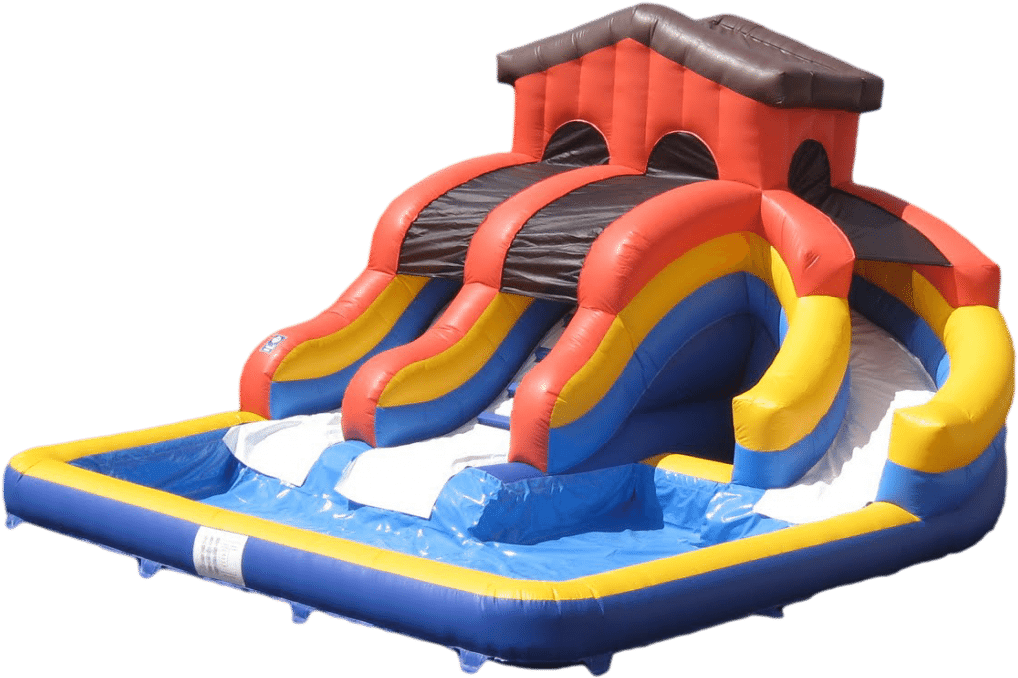 Water Slide Park - Waterglijbaan Voor In De Tuin (1024x689), Png Download