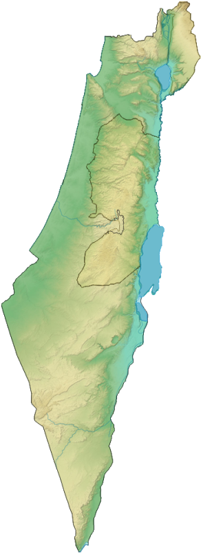 Israel Wikivoyage Map - Israel Map Free (400x846), Png Download