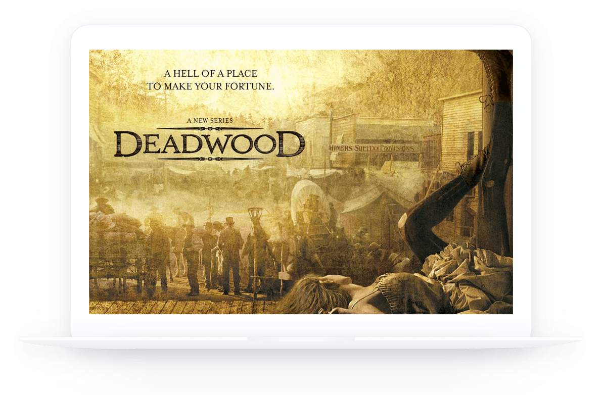 Find Out What Happens 10 Years After The Events Of - Deadwood Tv Series Gold (1190x806), Png Download