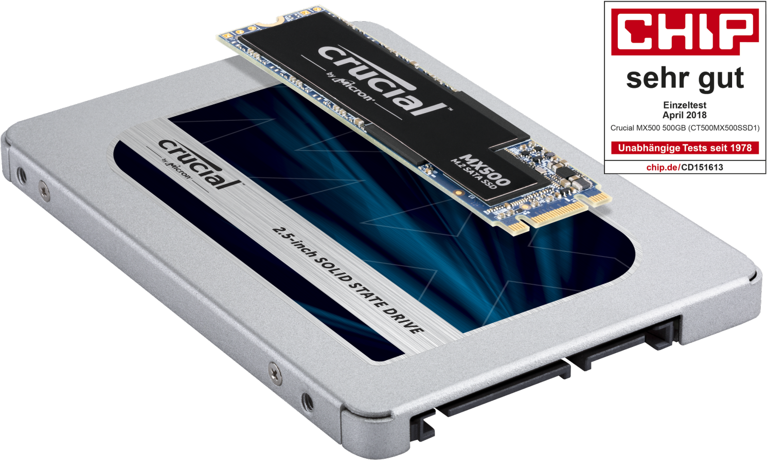 Download - Crucial Mx500 (1500x901), Png Download