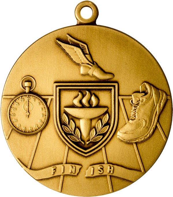 75 Inch Die Cast Medal For Track & Field Events - Emblem (717x800), Png Download