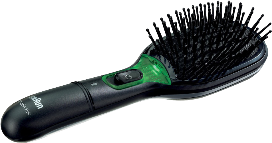 Braun Br710 Satin-hair Brush - Braun Ionic Hair Brush (992x539), Png Download