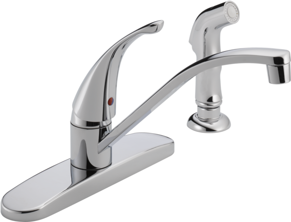 Single Handle Kitchen Faucet Within P Lf Designs - Tap (600x600), Png Download