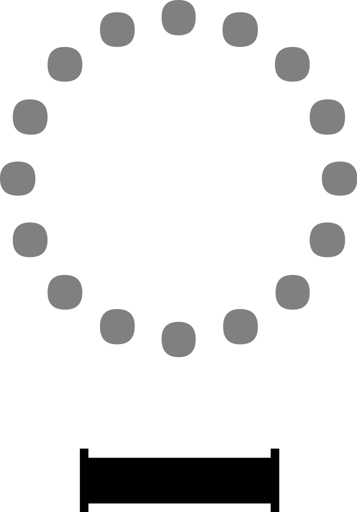 Minus Sign Below - Dotted Circle Outline (714x1024), Png Download