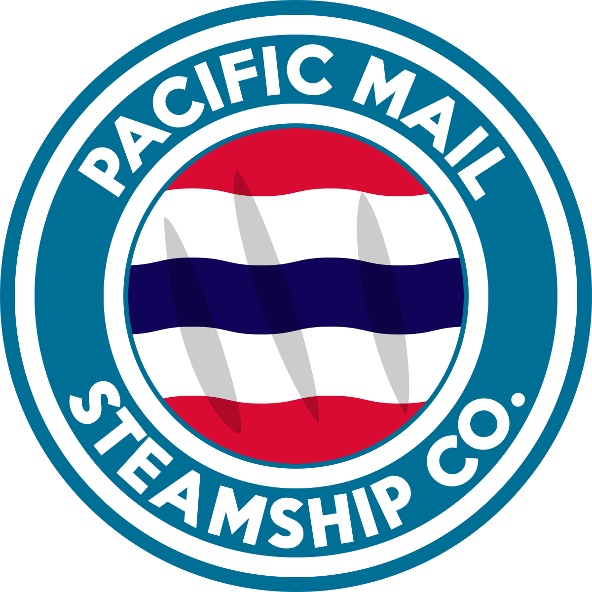 Pacific Mail Steamship Company Wikipedia - Pacific Mail Steamship Company Logo (1200x1200), Png Download