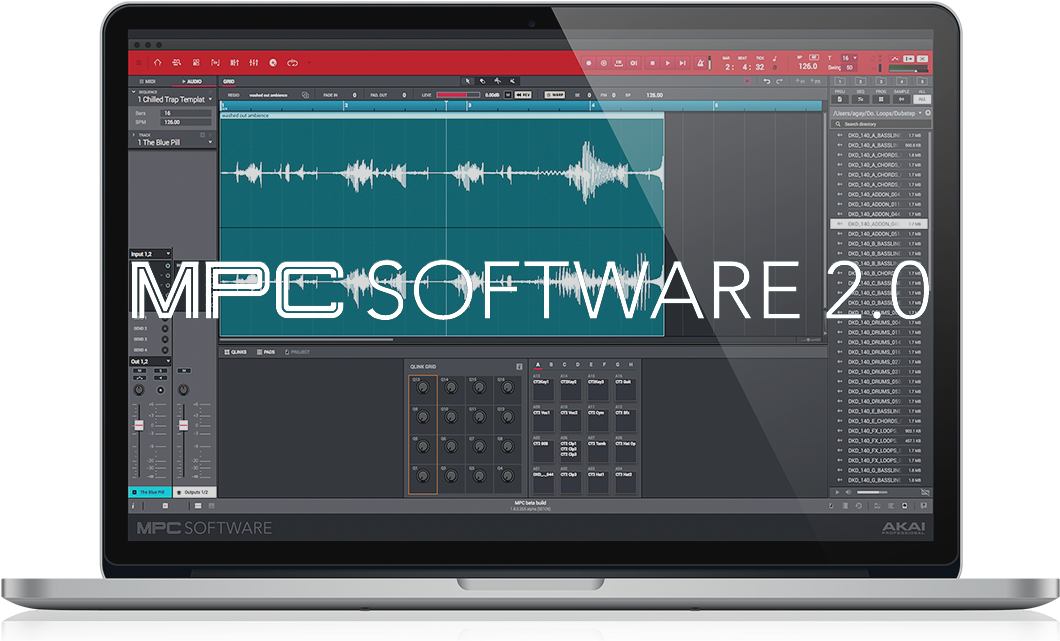 Akai Pro Mpc X, Mpc Live, And Mpc - Netbook (1200x750), Png Download