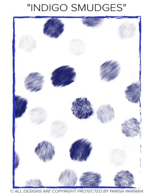 Indigo Smudges - Paper (1000x647), Png Download