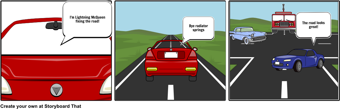 Cars - Anti Bullying Storyboard (1164x385), Png Download