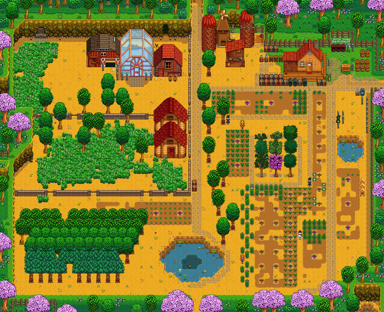 Hi - Stardew Valley Wilderness Farm (1280x1040), Png Download