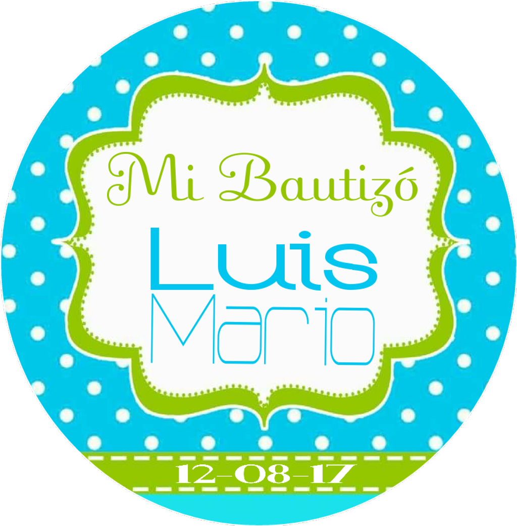 Bautizo Sticker - Circle (1024x1042), Png Download