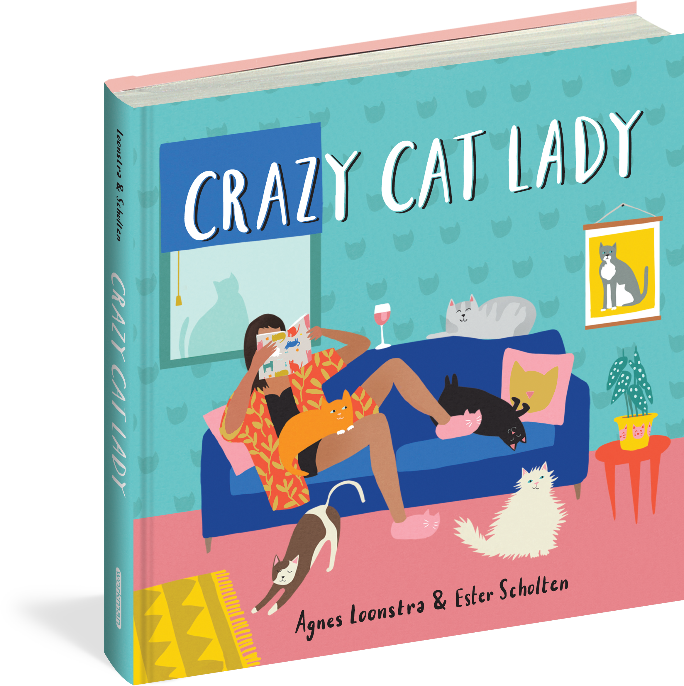 Crazy Cat Lady Book - Crazy Cat Lady (2475x2400), Png Download