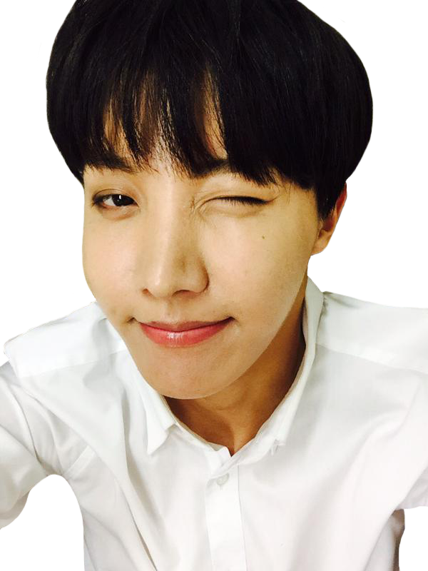 Wow Look At This Transparent Sleepy Winky Hobi ∩‿∩ - Bts J Hope Winking (600x800), Png Download