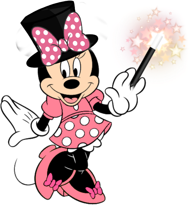 Minnie Sticker - Pink Minnie Mouse Drawing (1024x1024), Png Download