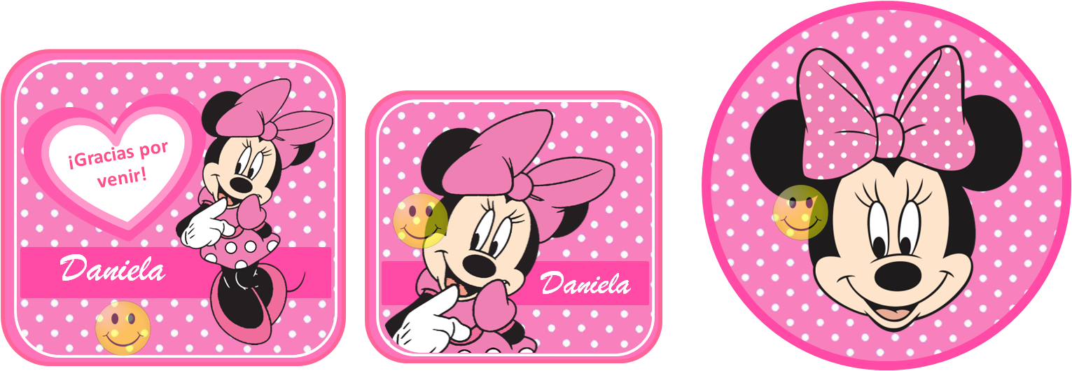 Descripción - Minnie Mouse Etiquetas Para Candy Bar (1531x530), Png Download