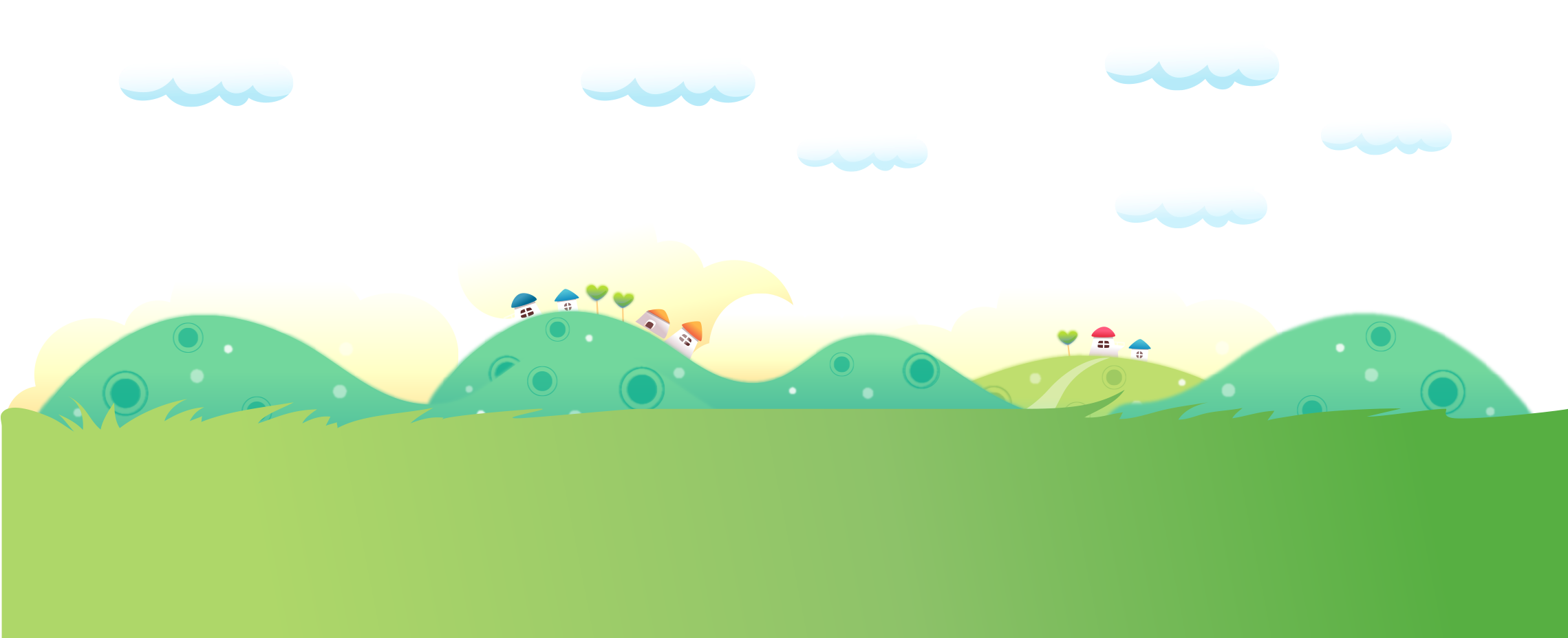 Fondo Ninos Plano1 - Illustration (2278x970), Png Download