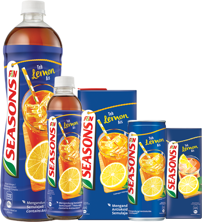 Ice Lemon Teaavailable Sizes250ml, 300ml, 380ml, - Season Ice Lemon Tea (800x731), Png Download