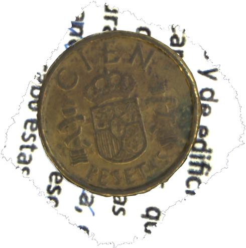 100 Pesetas - Coin (710x504), Png Download