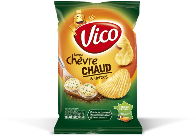 Chips Saveur Chèvre Chaud Et Herbes - Chips Vico (690x500), Png Download