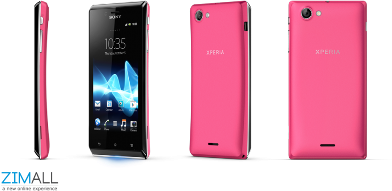 Sony Xperia J - Sony Xperia V Pink (800x475), Png Download