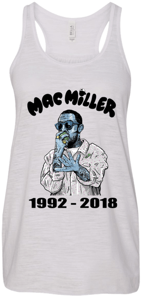 Mac-miller Rip 1992 2018 Funny Racerback Tank - Active Tank (600x600), Png Download