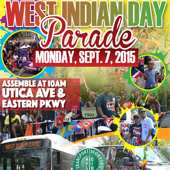 West Indian Day Parade - West Indian Day Parade Flyer (563x563), Png Download
