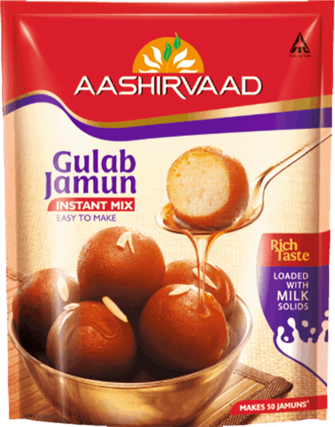 Aashirvaad Instant Mixes - Aashirvaad Gulab Jamun Mix (1296x1591), Png Download