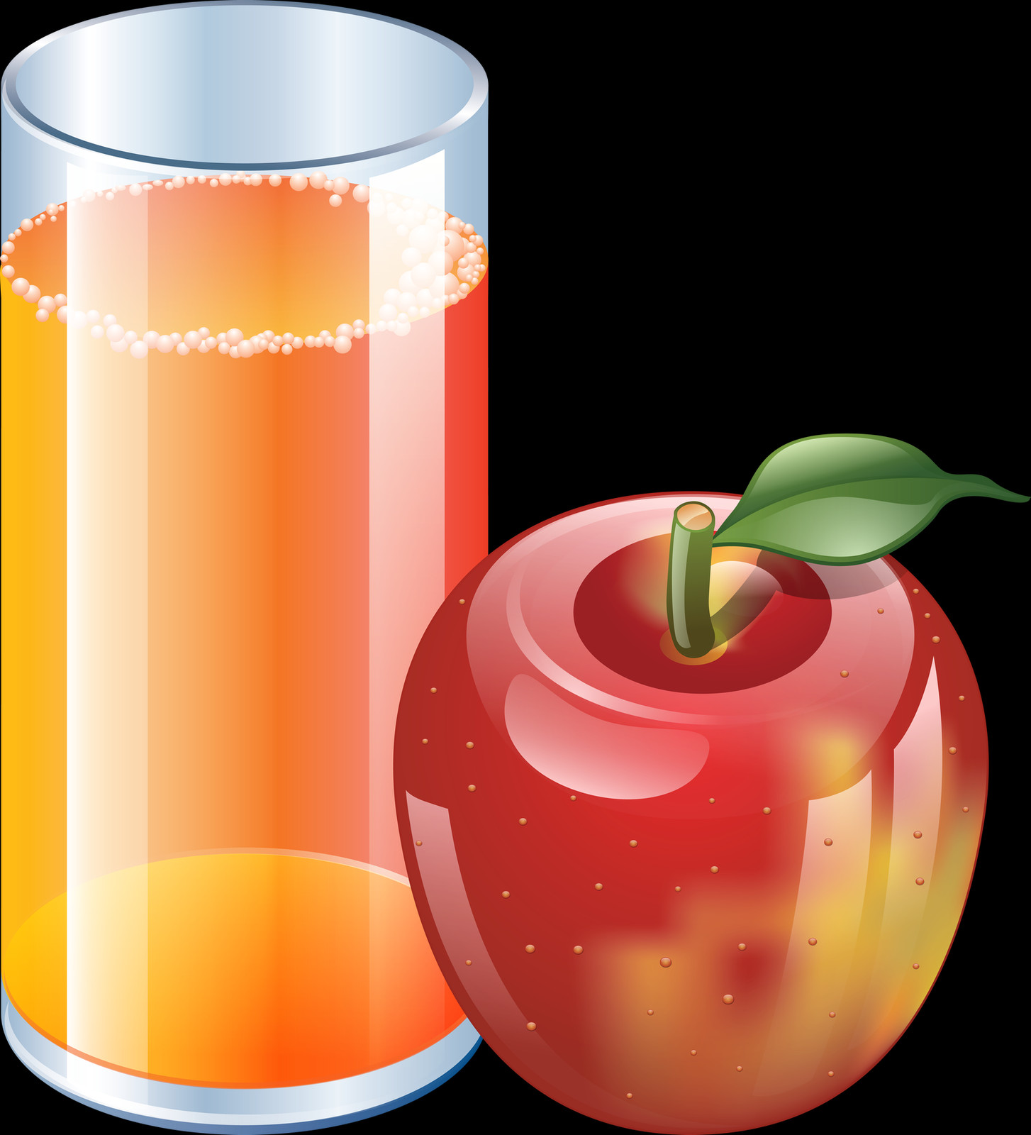 Juice Is A Beverage Made From The Extraction Or Pressing - Apple Juice Clipart Png (1454x1600), Png Download