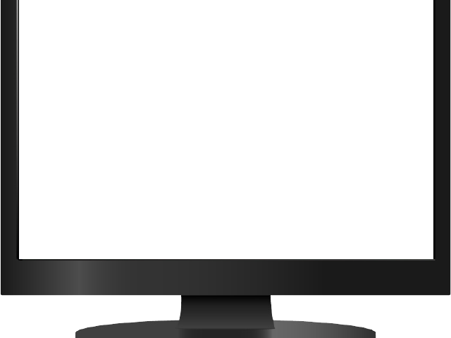 Screen Clipart Computer Moniter - Computer Monitor (640x480), Png Download