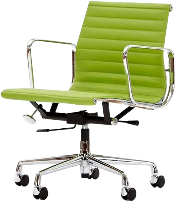 Eames Officechair Ea117 Leather Green - Eames Office Chair Green (750x750), Png Download