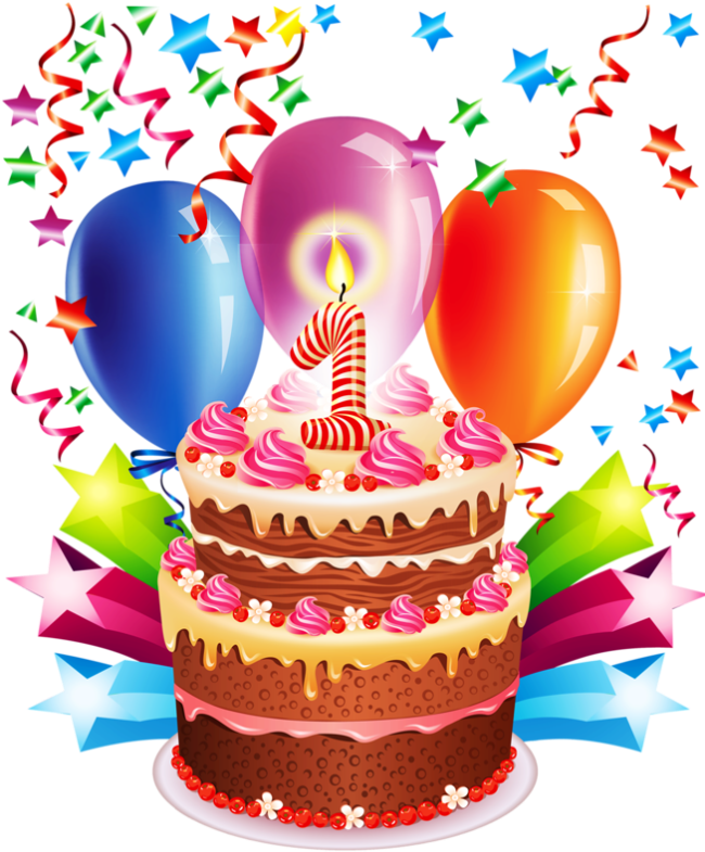 Ch B *✿* Happy Birthday Clip Art, Happy Birthday Celebration, - Днем Рождения София 1 Год (650x796), Png Download