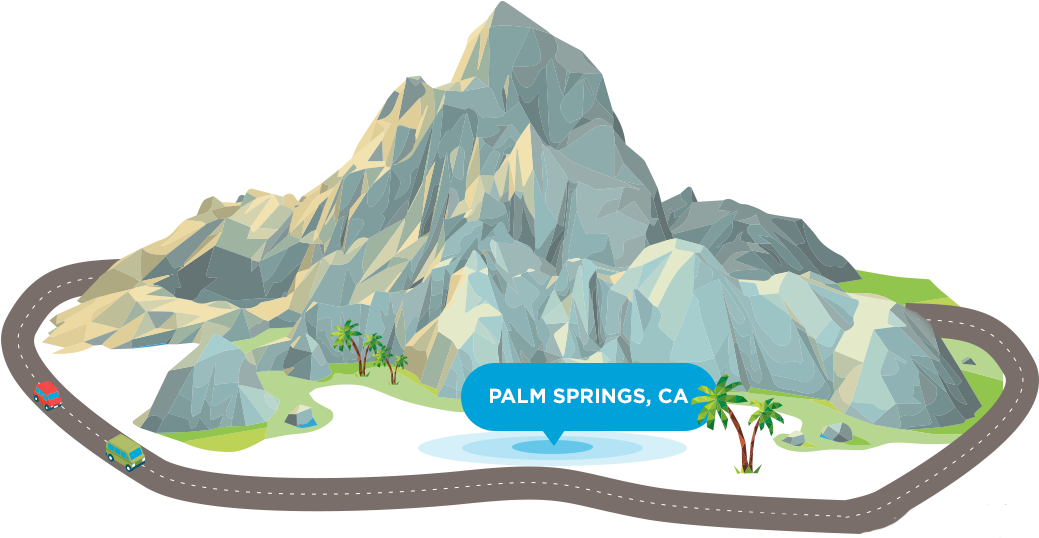 Futura-mountain - Mountain Geometry (1042x567), Png Download