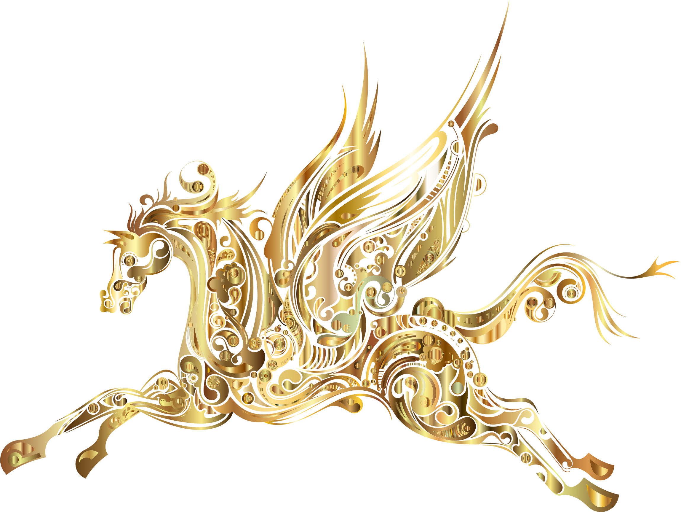 Big Image - Horse Gold (2298x1726), Png Download