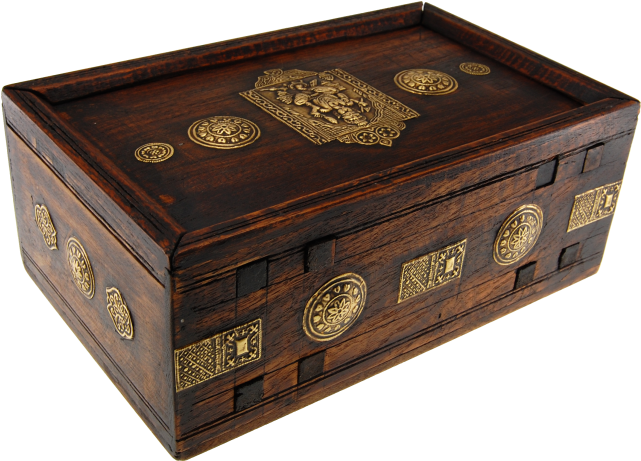 Wooden Puzzle Gift Box - Box (640x640), Png Download
