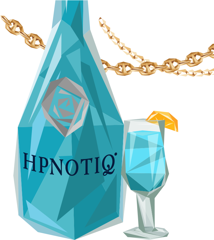 Home Bottle Bluebreeze Mobile - Hypnotic Liquor Logo Png (720x790), Png Download